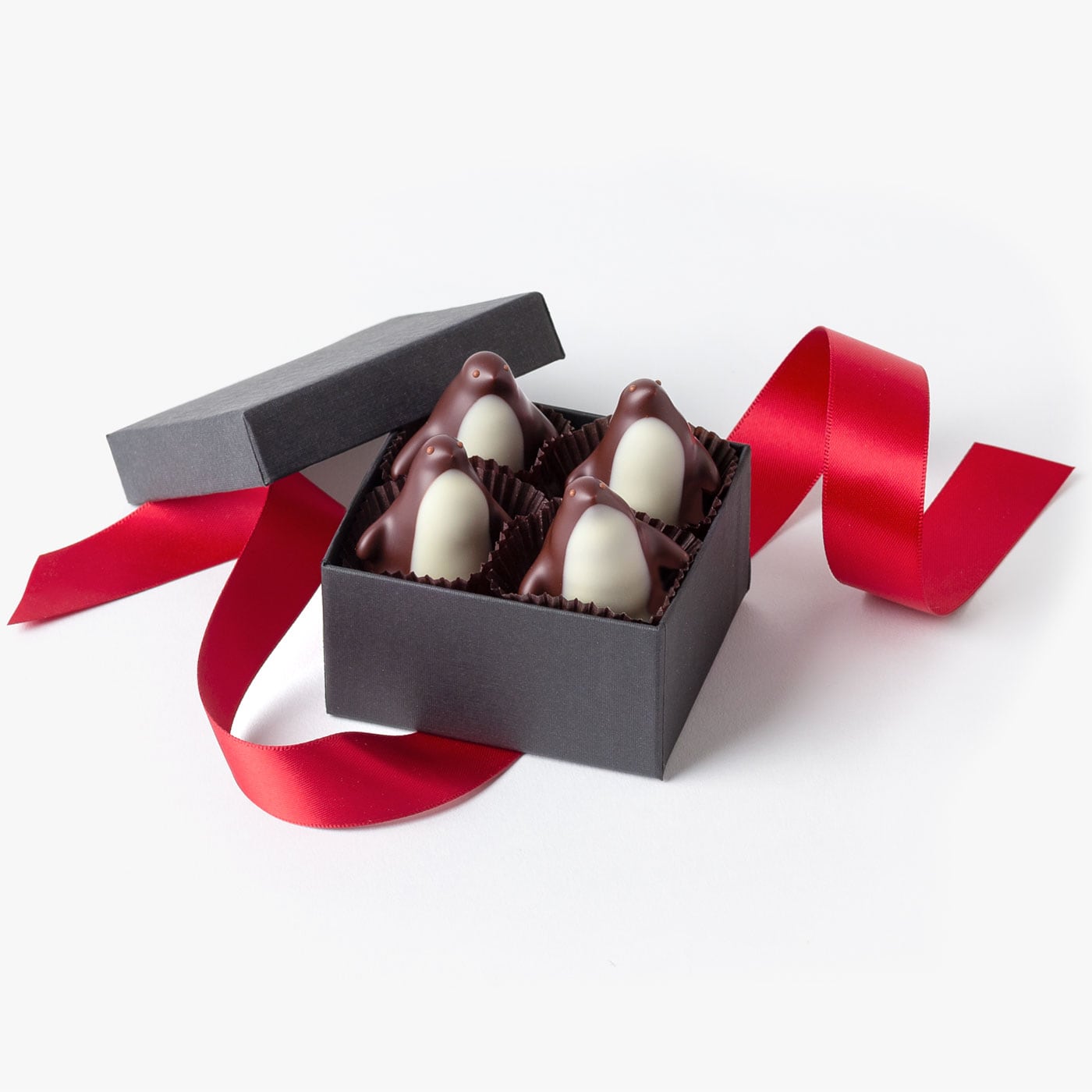 4 Chocolate Penguin Favor